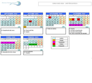 Calendario capitan pesca CIFP Náutico Pesquera de Bermeo